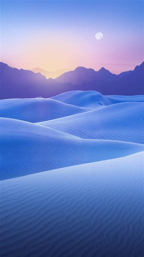 Blue Desert Sunset Iphone 7 Wallpaper Download Iphone Wallpapers