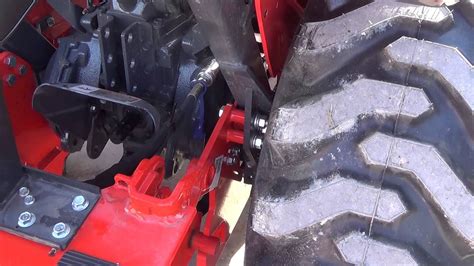 Removing A Kubota Backhoe From A Kubota Tractor Youtube