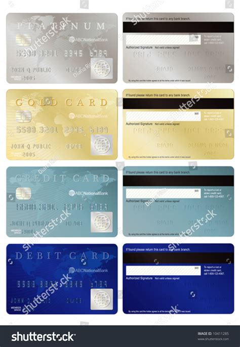 Look above your card number on the right side of the. Generic Credit And Debit Cards, Front And Back. Stock Vector Illustration 10411285 : Shutterstock