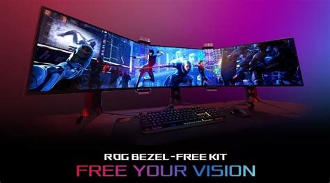 ASUS ROG Launches Its Bezel Free Kit For Multi Monitor Setups ETeknix