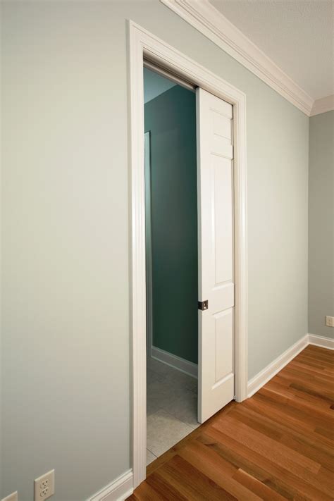 Next, arrange the cubes to look like a wall with a space for the door. How to install a pocket door | Pro Construction Guide