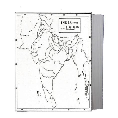 Blank Map Of India With Rivers