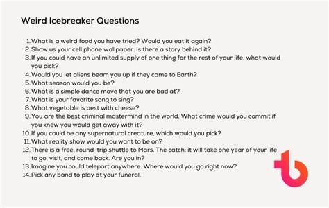 Icebreaker Questions For Work The 1 List
