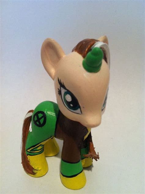 Rogue Xmen Comic Book Custom Pony Figurine By Pegasisters On Etsy 30