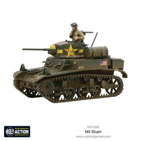 Warlord Games Bolt Action M3 Stuart 156 Scale Model In