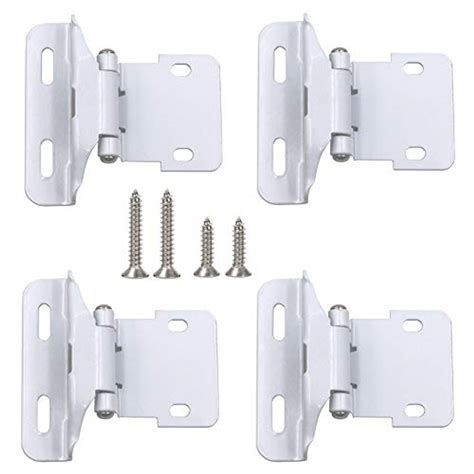 White Cabinet Hinges 1 2 Inch Self Closing Variable Overlay Flush
