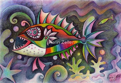 I Invented A Fish By Karin Zeller Redbubble
