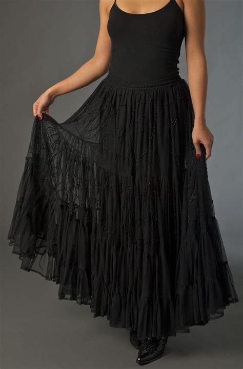 Formal Ruffled Beaded Skirt Ann N Eve Exclusive Made To Order