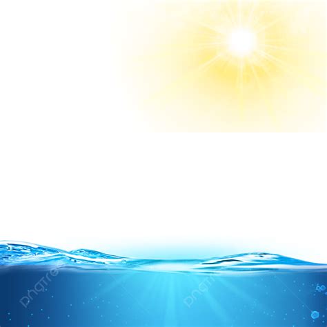 Under The Sea Hd Transparent Sea Water Under Sunlight Light Effect