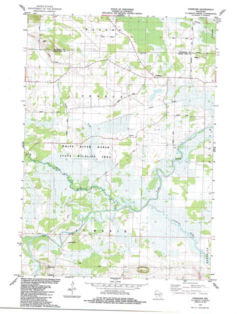 Fairburn Topographic Map Wi Usgs Topo Quad 43089h1
