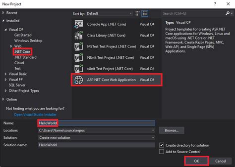 Mobile apps okay, here's where it gets interesting. Create an ASP.NET Core web app in C# - Visual Studio ...