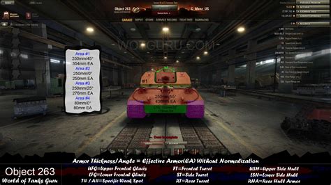 Weak Spot Guide Object 263 World Of Tanks Guru