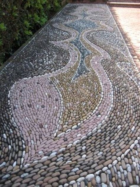 25 Beautiful Pebble Mosaic Patterns To Inspire You Pebble Garden
