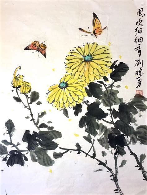 Chinese Brush Painting For Adults Chrysanthemums Pao Arts Center