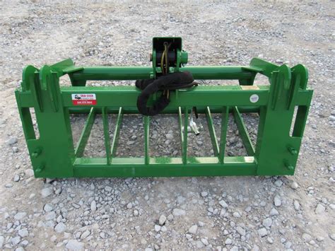 48″ Single Cylinder Root Bucket Grapple Fits John Deere Compact Tractor