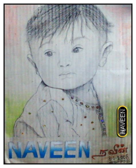 Pencil Sketch Of A Baby Boy Desi Painters