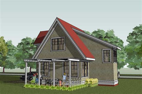 Small Cottage House Plan Shingle Home Design Scandia Jhmrad 8872