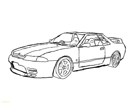 Nissan Skyline Gtr Coloring Pages