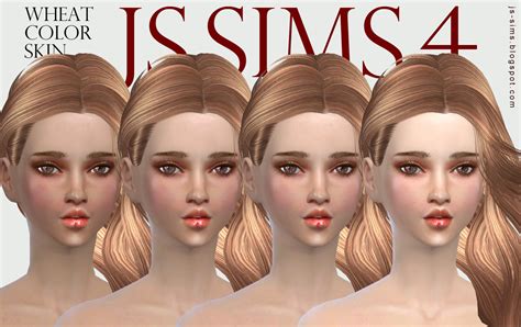 Js Sims 4 Wheat Color Skin F