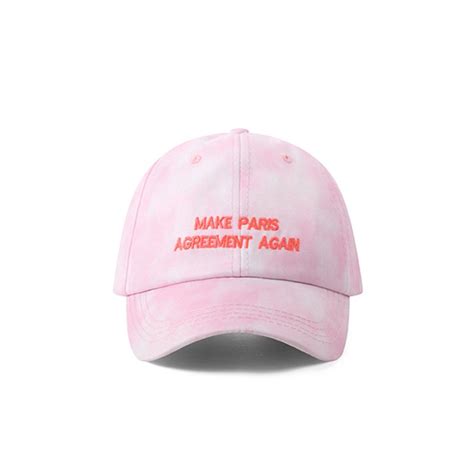 Password required for wholesale pricing. GHETTO TIE DYE MAKE PARIS AGREEMENT AGAIN CAP PINK from ...