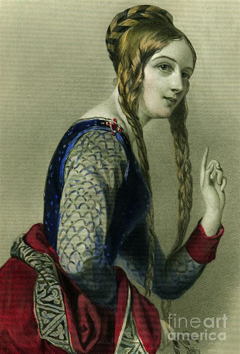 Eleanor Of Aquitaine Queen Of Henry Ii Painting By English School