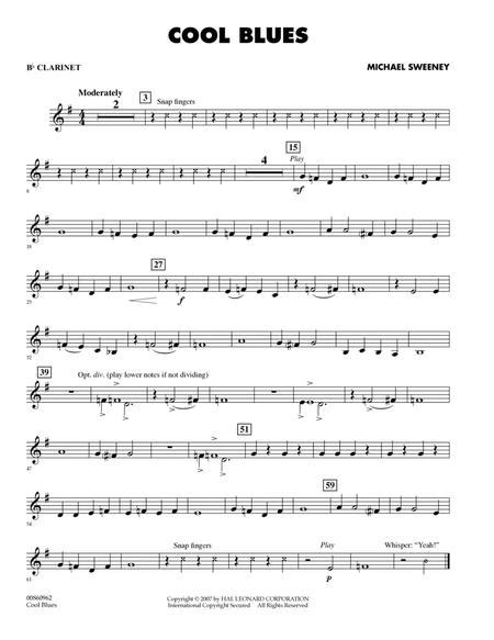 Cool Blues Bb Clarinet By Michael Sweeney Digital Sheet Music For