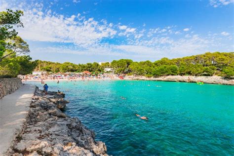 Summer Beach Holiday On Majorca Island Spain Editorial Stock Image