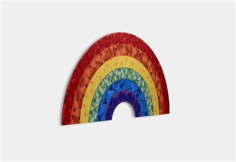 Damien Hirst Releases Rainbow Prints For Charity Featuring Coloured