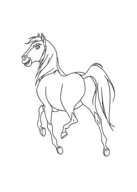 Pferdebilder zum ausmalen für kinder gibt es viele im internet zu finden. Ausmalbilder für Kinder Spirit - Der wilde Mustang 4