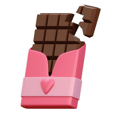 3d Chocolate Bar Icon 18872418 Png