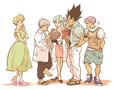 Vegeta Bulma Trunks Bra Bikini And More Dragon Ball And More Drawn By Amepati Danbooru