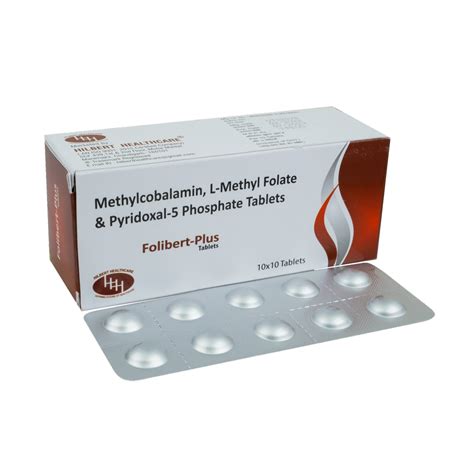 Methylcobalamin L Methyl Folate And Pyridoxal 5 Phosphate Tablets At Rs