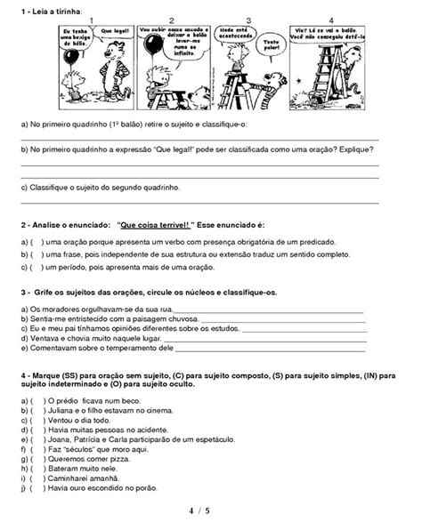 Portal Escola Atividades De PortuguÊs 7° Ano ExercÍcios Provas