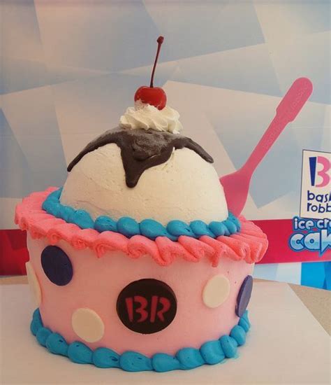 Baskin Robbins Pink Ice Cream Cake Ice Cream Birthday Cake Ice Cream