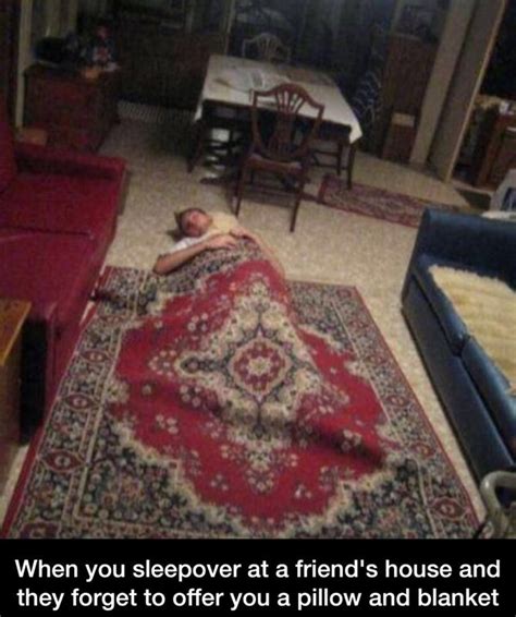 Sleeping Over At A Friends Without Blankets Like Meme By Soydolphin