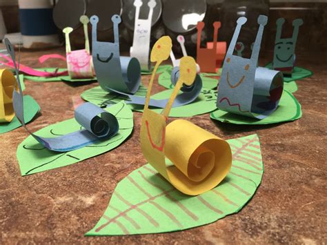 Paper Snails Snail Craft Crafts For Kids Kindergarten Art Projects