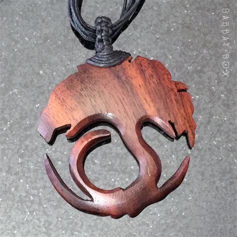 Tree Of Life Hand Carved Wood Necklace Wood Necklace Wood Jewelery