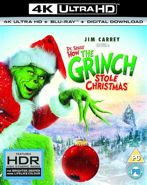 How The Grinch Stole Christmas 4k Uhd Blu Ray Amazonca Jim
