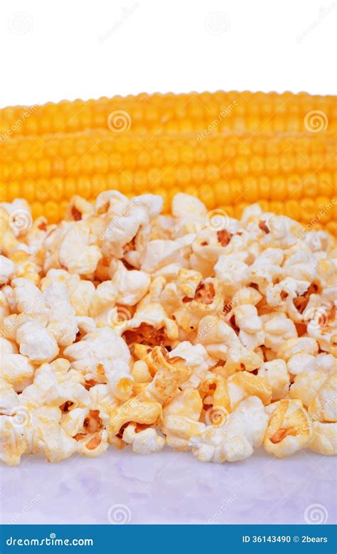 Sweet Corn And Popcorn Stock Photo Image Of Nutrition 36143490