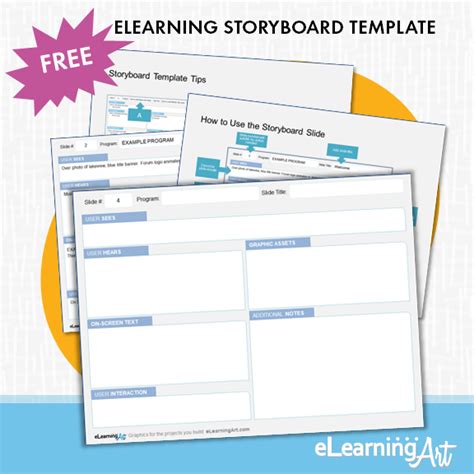 Free Elearning Storyboard Template For Better Faster Instructional Design