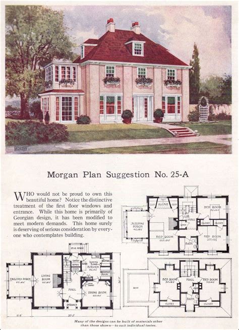 Vintage 1923 2 12 Story House Design With Floor Plan Love This Plan