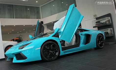 Baby Blue Lamborghini Aventador Lp700 4 Automotive Photography Gzy