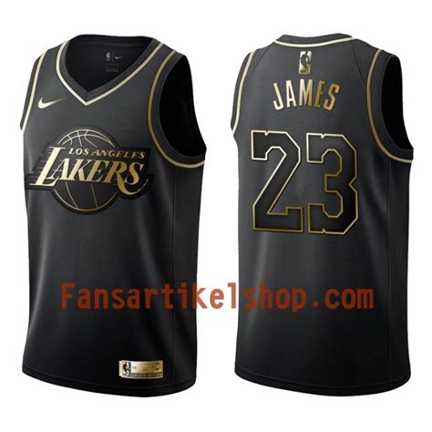 Es besteht aus 100% funktionellem polyester. NBA Los Angeles Lakers Trikot LeBron James 23 Nike Schwarz ...