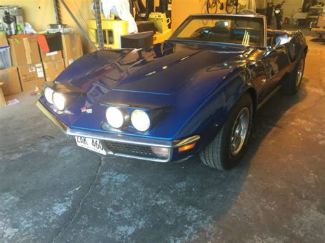 Seller Of Classic Cars 1971 Chevrolet Corvette Bridgehampton Blueblack