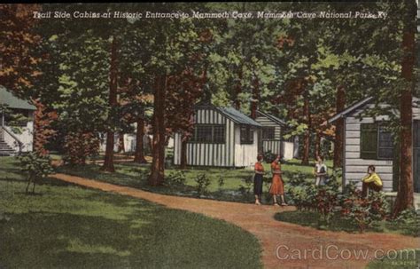 Trail Side Cabins At Historic Entrance To Mammoth Cave Mammoth Cave