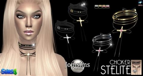 Liceda And Stelite Chokers At Jomsims Creations Sims 4 Updates