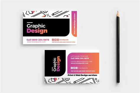 Graphic Design Agency Business Card Template Brandpacks