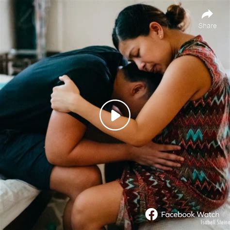 touching moment husband burst into tears when he saw his wife in the moment of life and death