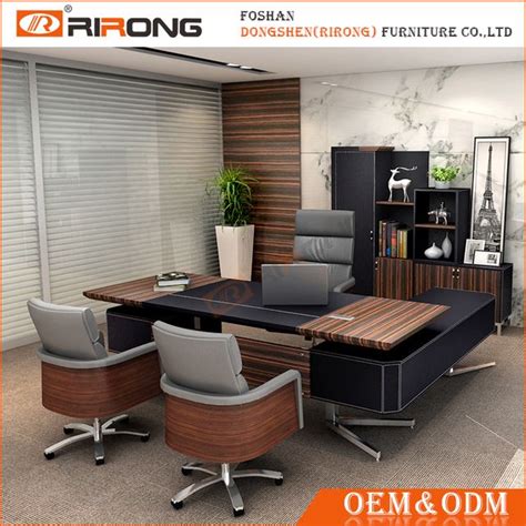 Source Luxury Pu Office Furniture Executive Leather Desk Ceo Boss