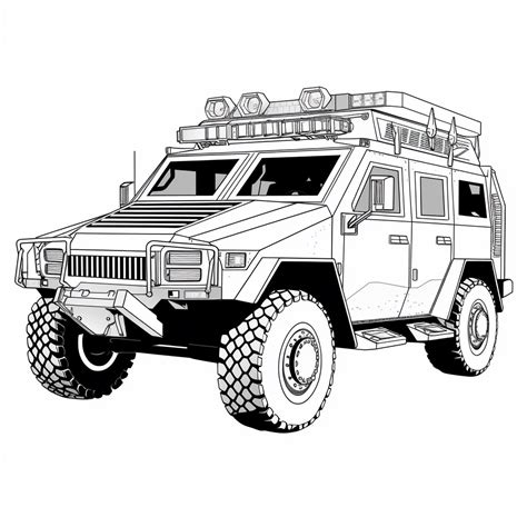 SWAT Police Car Coloring Page Download Print Or Color Online For Free